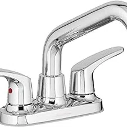 American Standard 7074240.002 Colony Pro Two-Handle Laundry Faucet with Hose End In Polished Chrome-image-15