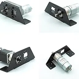 3mm Thick MS Universal Motor Mounting Bracket/Clamp for 42mm/45mm Planetary Gear Box, NEMA17 Planetary Geared, Rectangular Gearbox Motor Matt Black-picture-10