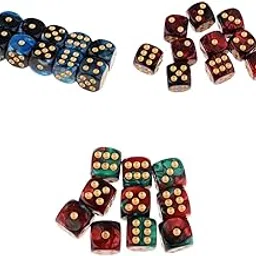 ATORSE Toy 30 Pcs Two Colors Square 6-Side (D6) Role Play Game Dice Set with White Pips-Toys & Hobbies-Games-Role Playing Games-Dungeons & Dragons-Accessories & Dice-picture-15
