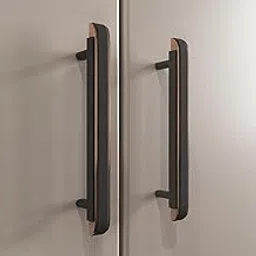 LAPO 2 Piece 6 Inch Drawer Handle for Kitchen Cabinets, Cupboards, Drawers – Black Rose Gold Finish Pull Handle for Modern Furniture (Pack of 2)-image-1