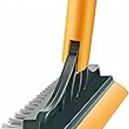 Urban 3-in-1 Bathroom Cleaning Brush with Wiper | Long Handle Floor & Tile Scrub Brush | Multipurpose Bathroom & Floor Cleaner Tool image 1