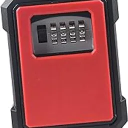 ATORSE™ Portable Key Storage Lock Box 4 Digit Password Key Storage Case For House Red-picture-10