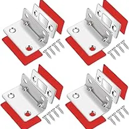Kresal Cabinet Magnetic Catch, 4 Pack Ultra Thin Cabinet Door Magnet Adhesive Cabinet Latch Magnetic Closures for Kitchen Wardrobe Closet Door Closing Magnetic Catch Closer (L-Shape)-picture-14