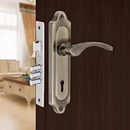 Kunal Vivo Ant Mortice Handle for Main Door Lock, 3 Keys with SS Lock Body Finish- Antique (Size-7Inch)-picture-24