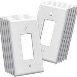 ZOOMELLA 10Pcs US Standard Outlet Plates Decor Wall Plates for Office Hotel Apartment 1 Large Hole|Switch Plates & Outlet Covers| Switch Plates & Outlet Covers-image-14