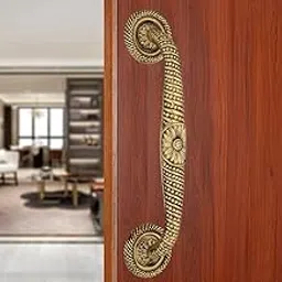 Chitra Brass Apec Series Heavy Main Door Pull Handle Pack of 1 (12 Inch, Brush Golden Copper)-picture-11