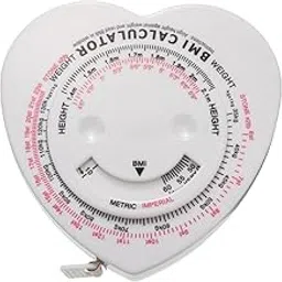 Phenovo Body Mass Index Tape Calculator & Retractable Measure Diet Weight Loss Heart-picture-16