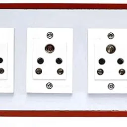 KRIJAS 4 Socket + 1 Switch Electric Extension PVC Board Wall Mounted Board with Wiring-picture-15