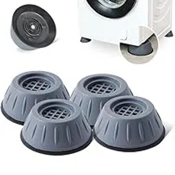 YTANYZ Anti Vibration Pads for Washing Machine, Round, Resin Fiber Plastic, Noise Cancelling, Shock Absorber, Washing Machine Feet Pads-image-0