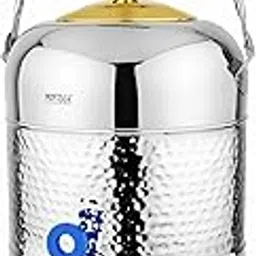 Mintage Water Container With Tap 13 Liters| Water Container For Kitchen | Hammered Steel Container Water Pot For Drinking Water Dispenser |Steel Matka For Water Storage Containers |Water Pots Drinking-picture-11