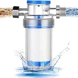 3/4 inch Thread Household pre Filter for Shower Water Heater Intelligence Toilet Washing Machine Dishwasher Kitchen Filter for 1/2 Inch Pipes Filtering Accuracy 0.001mm 1μ Sediment Trap-picture-26