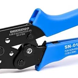 WEKESIGO SN-01BM Ratchet Crimper AWG28-20 0.08-0.5mm ² for XH2.54/3.96,PH2.0,PX,JST,Molex Terminal-image-3
