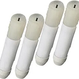 Merishopp 4 Pieces 105mm Tall Electric LED Candle Flameless Candle for Party Decor B-image-55