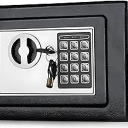 RHKSD Safe Box Digital Electronic Security Keypad Mini Small Safes Lock Box for Home Office Travel Business Use | Multicolour image 1