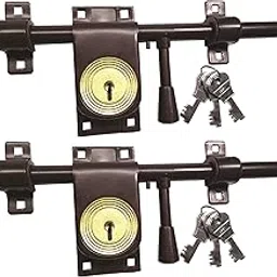 NISHAN Solid Iron Aldrop Rod Lock PC (11 Inches) Pack of 2-picture-12