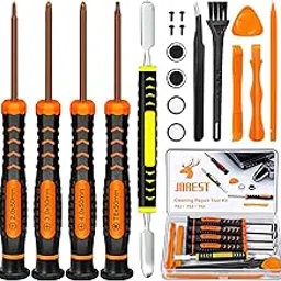 JOREST Cleaning Repair Tool Kit for PS3 PS4 PS5, with PH00 PH0 PH1 and T8 Torx Security Screwdriver, Crowbars, Tweezers, Brush, Grip Caps, Screws, Accessories for PS3/4/5 Controller and Console-picture-13