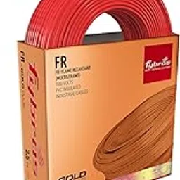 Fybros PVC Insulated 2.5 Sq Mm Wire| Multistrands FR Red Copper Wires & Cables| Cables For wiring | 2.5 Sq Mm sqmm Red wire 45 meter| Industrial Wire Cable| Electrical Wire-picture-41
