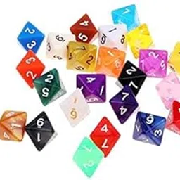 ATORSE Toy 2xD8 Polyhedral Dice 8-Side TRPG Dice Acrylic for Game 25x-Toys & Hobbies-Games-Role Playing Games-Dungeons & Dragons-Accessories & Dice-image-18