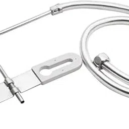 AIMKO Stainless Steel Jet Spray for Toilet Seat with 1 Meter Flexible Hose Pipe & Wall Bracket | Chrome Finish Touchless Health Faucet for Bathroom | Heavy Duty, Leak Proof Jet Nozzle-picture-14