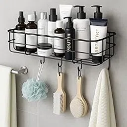 PulGos Self-Adhesive Wall Shelf Organizer – Sturdy Wall-Mounted Storage Solution for Bathroom & Kitchen, Multipurpose Bathroom Accessories Set for Efficient Organization (Pack of 1)-image-53