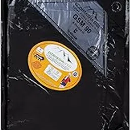 Tandhan Ecoraksha Gold Premium Multilayer Eco-Friendly Tarpaulin Sheet Waterproof Tirpal Heavy Duty 6 X 4 Ft Poly Tadpatri - Multipurpose 90 GSM Plastic Cover Tharpai (Black)-image-34