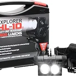 HL-10 Explorer Rechargeable LED Headlamp - 2500 Lumens, Adjustable, Portable, Black-picture-23