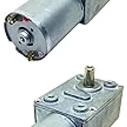 INVENTO 2pcs 5V - 12V 10 Kg-cm 60 RPM DC Motor Worm Geared Gearbox 6mm Shaft High Torque Turbine Reducer For DIY-picture-58