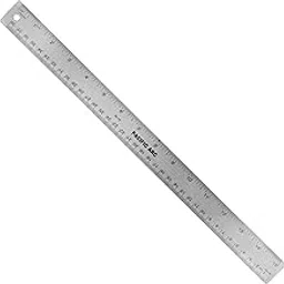 Pacific Arc Stainless Steel 15 Inch Metal Ruler Non-Slip Cork Back, with Inch and Metric Graduations-picture-20