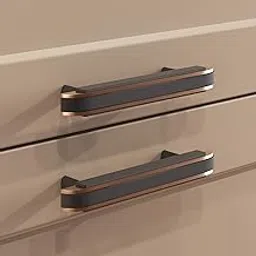 LAPO 2 Piece 4 Inch Drawer Handle for Kitchen Cabinets, Cupboards, Drawers – Black Rose Gold Finish Pull Handle for Modern Furniture (Pack of 2)-picture-17