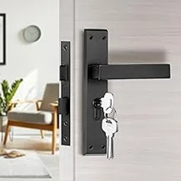 Yale YECM-405-8P-TT-BM Mortise Door Lock for Bedroom/Home/Office/Hotel Suitable for Left/Right Handed Doors, Handle Set Comes with 8" Backplate Thumb Turn, 3 Keys Cylinder and Lock Body (Black Matt)-picture-15