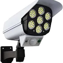 Solar Light Outdoor Motion Sensor Security Camera Shaped Dummy Wall Lamp (1 Pc)-picture-10