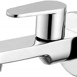 Jagger JOL2221 Brass Long Body Bathroom taps and Kitchen taps with Foam Flow Chrome Finish and Quarter Turn Fitting (with Wall Flange and Teflon Tape) (Droop)-image-97