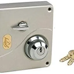 Godrej Rim Lock I Ultra Tribolt I 2C Deadbolt I for Inside Opening Wooden Door | Left/Right Handed Doors I 4 Keys I 15-Year Warranty I Manual Locking I Satin Nickel Finish-image-12