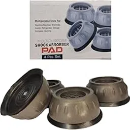 PK BLINGS | Multipurpose Shock Absorber Pads | Anti-Vibration Feet for Washing Machine and Appliances | 4-Piece Set | Grey |-image-28