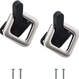 VOLO Black Matt Silver Satin Cabinet Knob/Wardrobe Door Knobs/Cupboard Drawer Pull Handle/Drawer Knob for Kitchen/Bedroom/Office/Home (Kadi 33 Black/Satin, 2 Pcs) (Black Satin, 4)-image-2