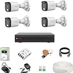 Clocite CP Plus illumax 5MP 4 Channel DVR, 5MP 4 Bullet Cameras [Color Night Vision + Built-in Audio MIC + Smart Dual Light + Motion Detection] + 1 TB HDD 4 CH SMPS + CCTV Cable + BNC/DC-picture-15