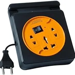 6 Amp 240 Volts Power Socket Extension Board Copper Extension Cord 3 Sockets Multi Plugs Travel Adapter for Home Use Appliances, Mobile Phones, Laptops, Computers, Grinder, Smart TV-image-75