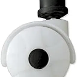 Cooler Wheels with 24mm Pillar Size, 360° Rotation, White, Set of 4, 100 kg Load Capacity (White) image 1