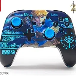 PowerA Enhanced Wireless Controller with Lumectra for Nintendo Switch with Ghost RGB LED Lighting, Wake Up Link (Officially Licensed)-image-66