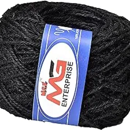 M.G ENTERPRISE Jute Combo Black Colour Exclusive Twine Ball Threads String Rope 3 Ply 125 m for Creative Decoration by M.G Enterprise-image-50
