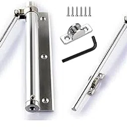 MEBISO Spring Door Closer for Gate Doors – Stainless Steel Self-Closing Hinge with Adjustable Tension – Includes Allen Key & Screws – Automatic Closing for Indoor/Outdoor Use (Spring Door Closers-2)-image-56
