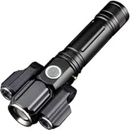 Care 4 Adjustable Head Torch Flashlight Rechargeable 3 Headed 3 in 1 Movable Torch T (Black, Plastic)-picture-16