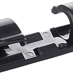 SYGA 60 Pcs Self-Adhesive Cable Clips Organizer Drop Wire Holder Cord Management System (Black)-picture-12