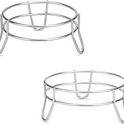 VK15 COLLECTION Stainless Steel Terracotta Water Dispenser Stand, Traditional Clay Pot with Tap, Water Pot and Round Surface Matka Stand Set of 2, Plant Stand-image-47