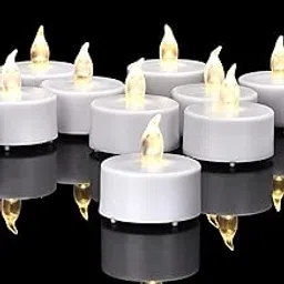 RexezGuardz 24 Pack Battery Operated Flameless LED Tea Light Candles | Realistic Flickering Votive Lamps, Warm White, Long-Lasting for Diwali, Christmas, Weddings & Festive Decorations-picture-16