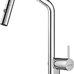 Plantex Single Lever Pull-Down Kitchen Sink Tap/Sink Mixer Tap Hot and Cold/360° Swivel Spout Faucet for Kitchen - Deck Mounted - (8991-Chrome)-picture-15