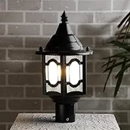 ZOREZA - Premium Gate Light for Home - Bright Outdoor Waterproof Lamp for Main Gates - Stylish Gate Lamp for Home Gate Pillar Light Gate Pillar Lights Gate Light Lights Set of 2 (Pack of 2)-image-37