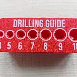 Drilling Guide Tool with Multiple Size Holes, 4-10mm, Red-picture-11