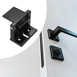 TRENDIVIBE Privacy Door Latch Hardware Door Lock Catch for Garage Bathroom Sliding Door Black-picture-11