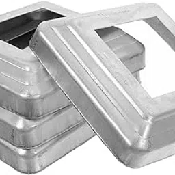 Holibanna 4Pcs Decorative Post Skirt Covers for Posts Lightweight Metal Base Sleeve Enhancer for Fences Decks and Railings Versatile and Practical Design for Aesthetic-image-22